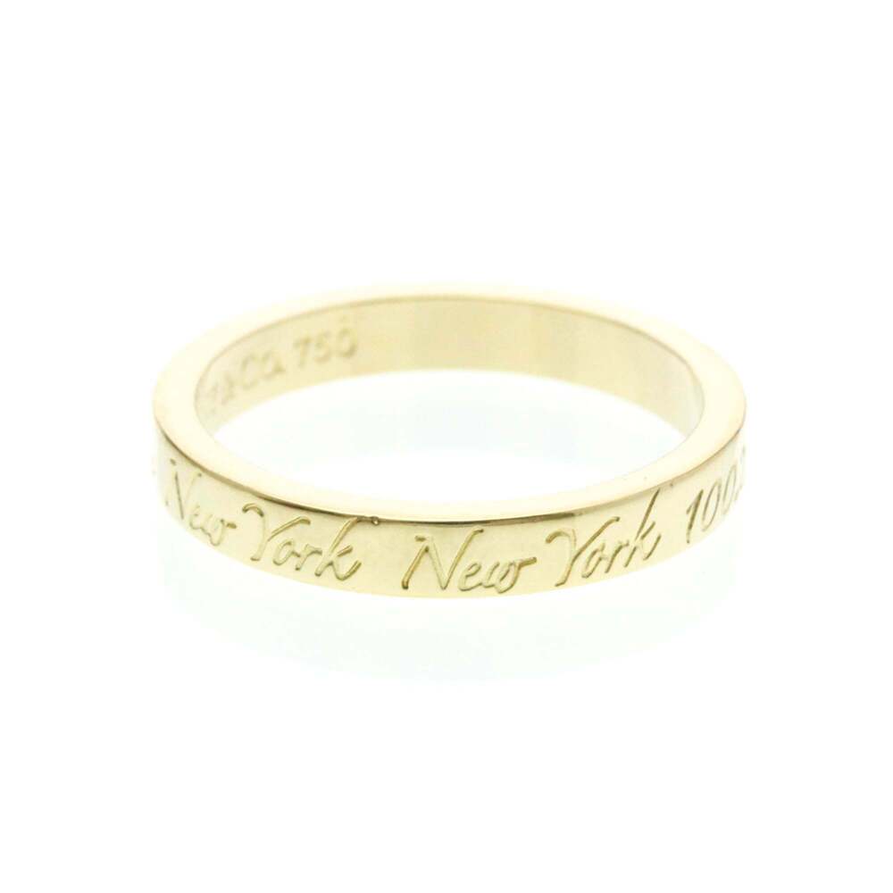 Tiffany Notes Ring Yellow Gold (18K) Fashion No Stone Band Ring Gold - Picture 4 of 9